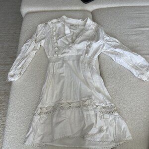 Happy nature dress white size XS